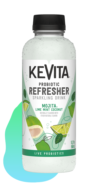 Sparkling Probiotic Drink Mojita Lime Mint Coconut Bottle Image